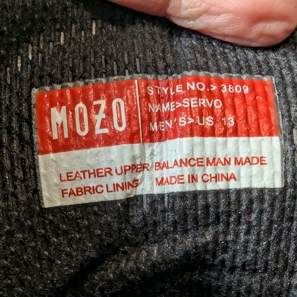 Mozo Men's Black Slip/Oil Resistant Ankle Boot Size 13. - Picture 9 of 9